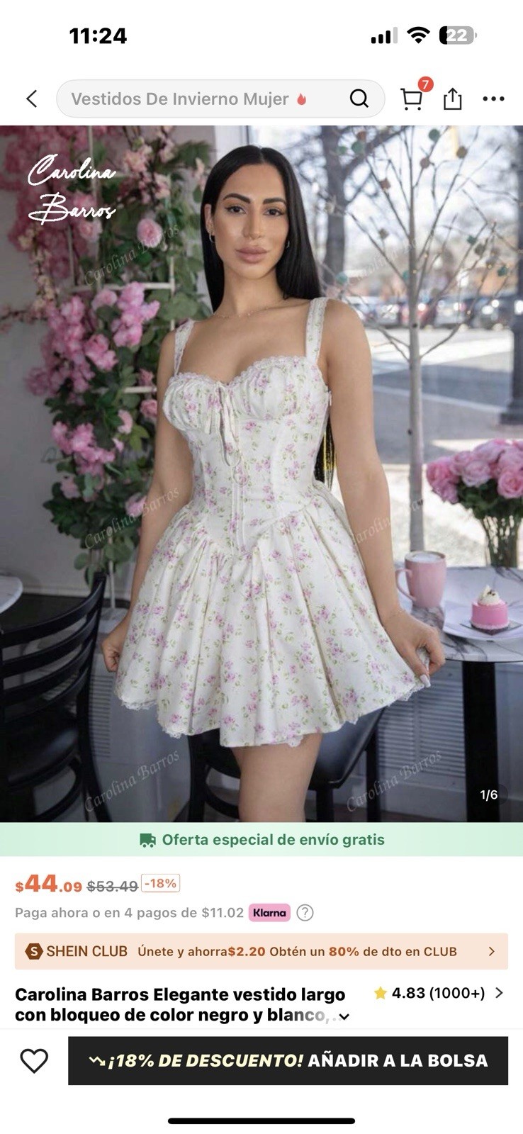 Vestido de Shein Mujer Talla L