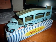 DINKY TOYS 582 PULLMORE CAR TRANSPORTER..ALL MOST MINT WITH ITS ORIGINAL BOX