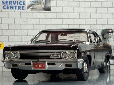1:18 *RAR* ERTL 1966 CHEVROLET BISCAYNE (schwarz) Georgia LHD Modellauto!!