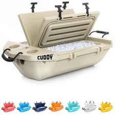 Cuddy Floating Cooler and Dry Storage Vessel - 40QT - Amphibious Hard Shell D...