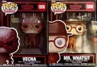 VECNA 1806 & MR. WHATSIT 1808 Funko Pop STRANGER THINGS Set SOLD OUT w/Protector