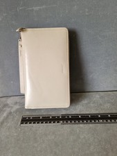 Filofax Malden Personal Compact Zip Leather Organiser. Never Used. Stone.