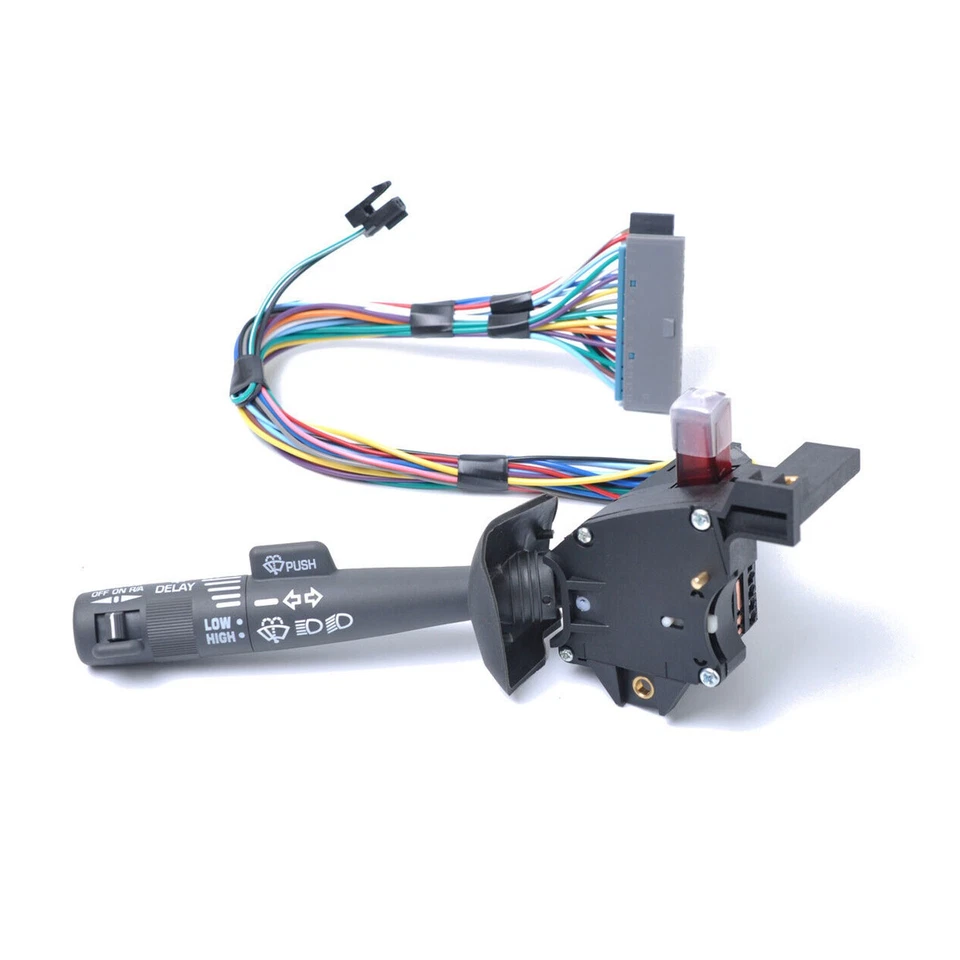 Interruptor de crucero de peligro limpiaparabrisas de señal de giro para 95-98 Chevy Tahoe GMC C1500 2330814 Foto 2 de 4
