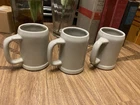 Vintage MCM Midcentury McCoy Pottery Beer Stein Model #6395 (Set Of Three)