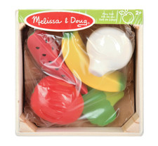 Melissa  Doug Food Groups, Wooden Play Set - Fruits  Vegetables  NEW