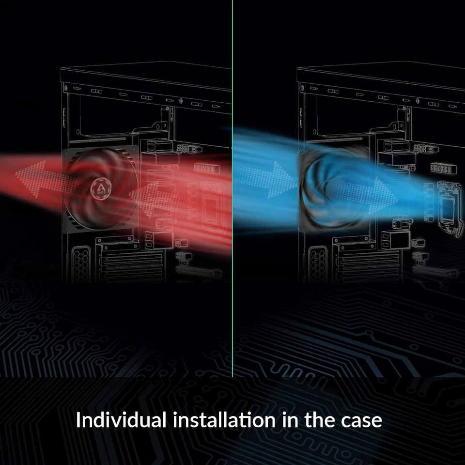 ARCTIC P14 (Black) 5 Pack 140 mm Case Fan Pressure-optimised quiet motor PC - Image 4 of 4