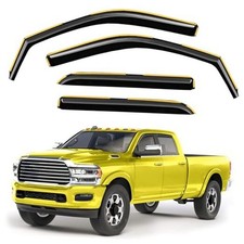 in-Channel Window Rain Guards Fit for 2019-2025 Dodge RAM 2500 3500 Crew Cab