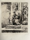 Rembrandt gravure le retour  ( du fils ) de L’enfant prodigue 1636