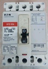 Eaton HFD3060 60 Amp 3-Pole 600 VAC 250 VDC Molded Case Circuit Breaker
