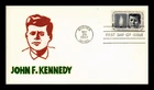 Dr Jim Stamps First Day Cover John F Kennedy 1964 Velvatone Flocked Cachet