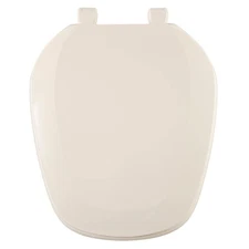 Eljer Emblem round Toilet Seat with Square Front, Closed Front with Cover, Resid