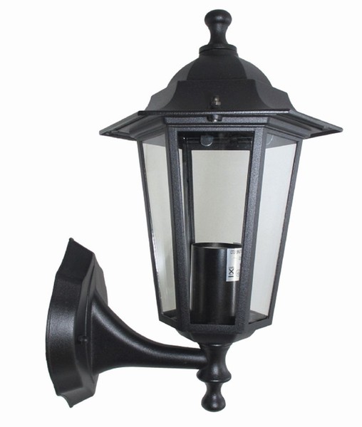 Rustikale Wandlampe Schwarz IP44 Aluminium E27 AußEnleuchte Terrasse Haus Garten-image