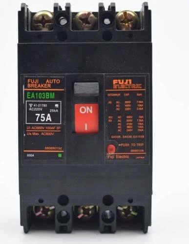 EA103BM 1PCS NEW FUJI Molded case circuit breaker EA103BM 3P 75A EA103BM EA103BM - Image 2 of 4
