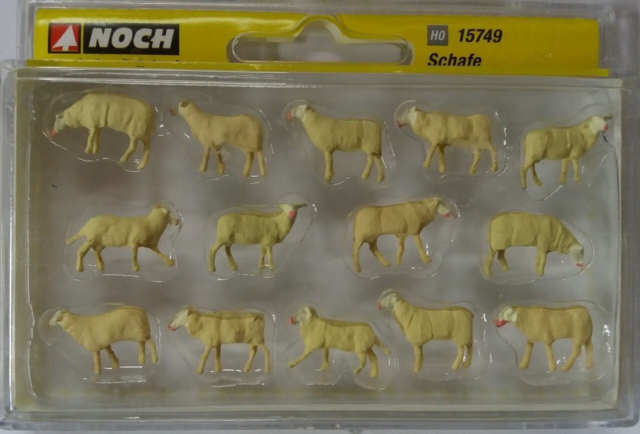 NOCH H0 - 1:87  FIGURE PER DIORAMI SHEEPS PECORE ART 15749