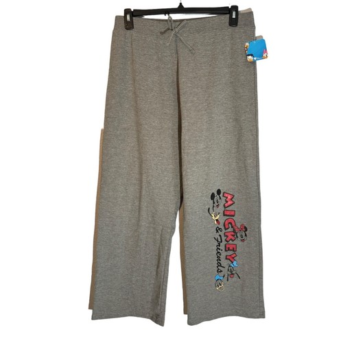 Disney Mickey & Friends Womens Lounge Pants 1X Gray Cotton/Poly Blend pants. NWT - Picture 4 of 12