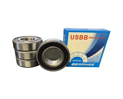 (4) 6205-2rs-16 Premium Ball Bearings C3 EMQ 1.00''(25.4)x52x15mm 6205-2rs-1