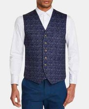 Tallia Men's Slim-Fit Stretch Floral Vest Size Medium