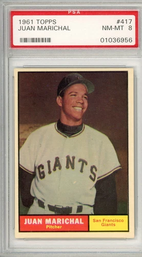 1961	Topps	Juan	Marichal	417	PSA 8		Giants		8425