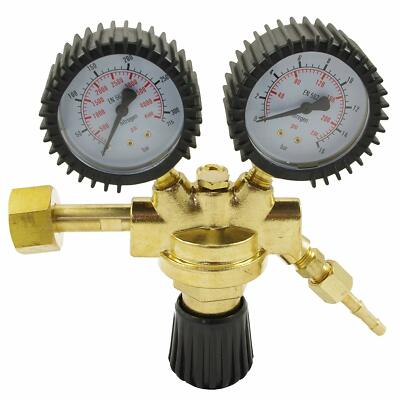 Ipotools Druckminderer Druckregler für Stickstoff Druckmanometer Manometer N2 