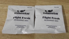 Celeste Flight Fresh Deodorant Disc, Eucalyptus Blue Puck, 2 Pack