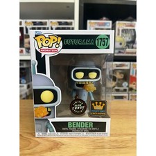 CHASE GLOW IN THE DARK EXCLUSIVE Bender Futurama Funko Pop #1757 Animation LE TV