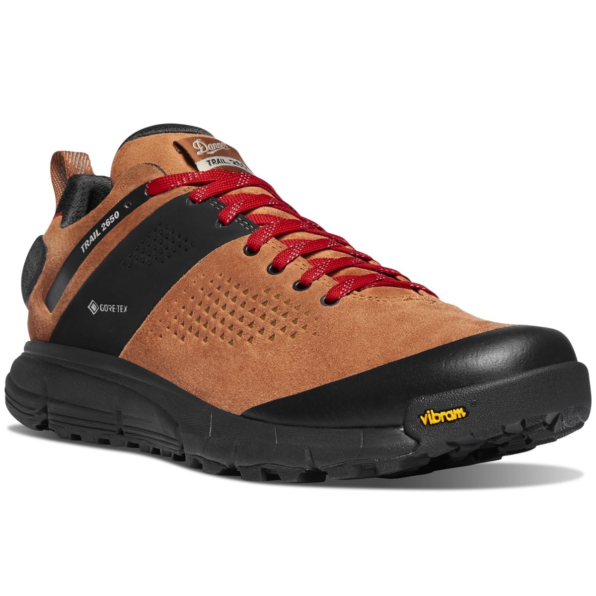 Danner 61297 Men's Trail 2650 Suede Brown/Red GTX Waterproof