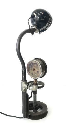 Handmade Steampunk Industrial Lamp - Picture 6 of 8