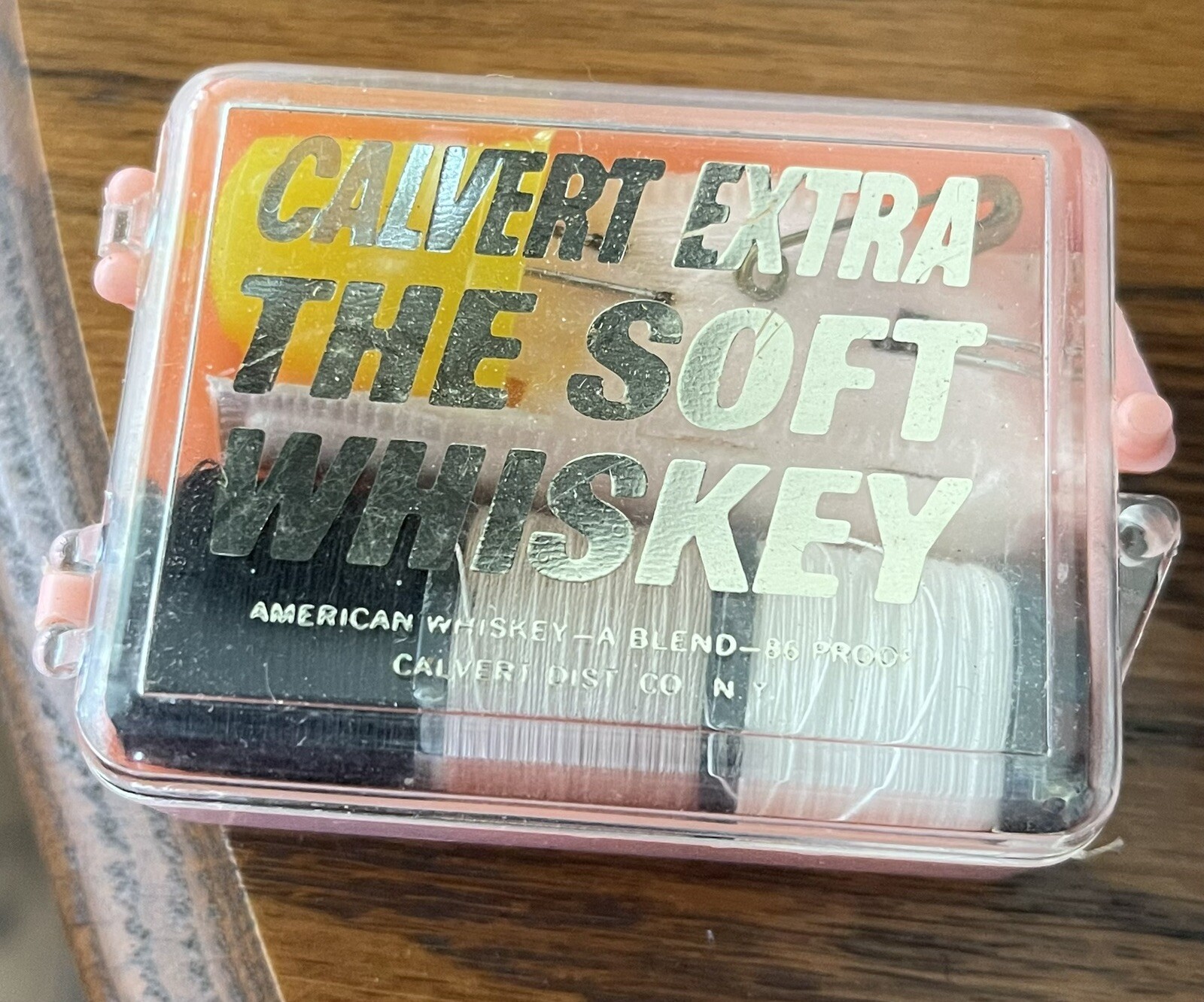 Vintage Calvert Extra Soft Whiskey Advertising Travel Sewing Kit ...
