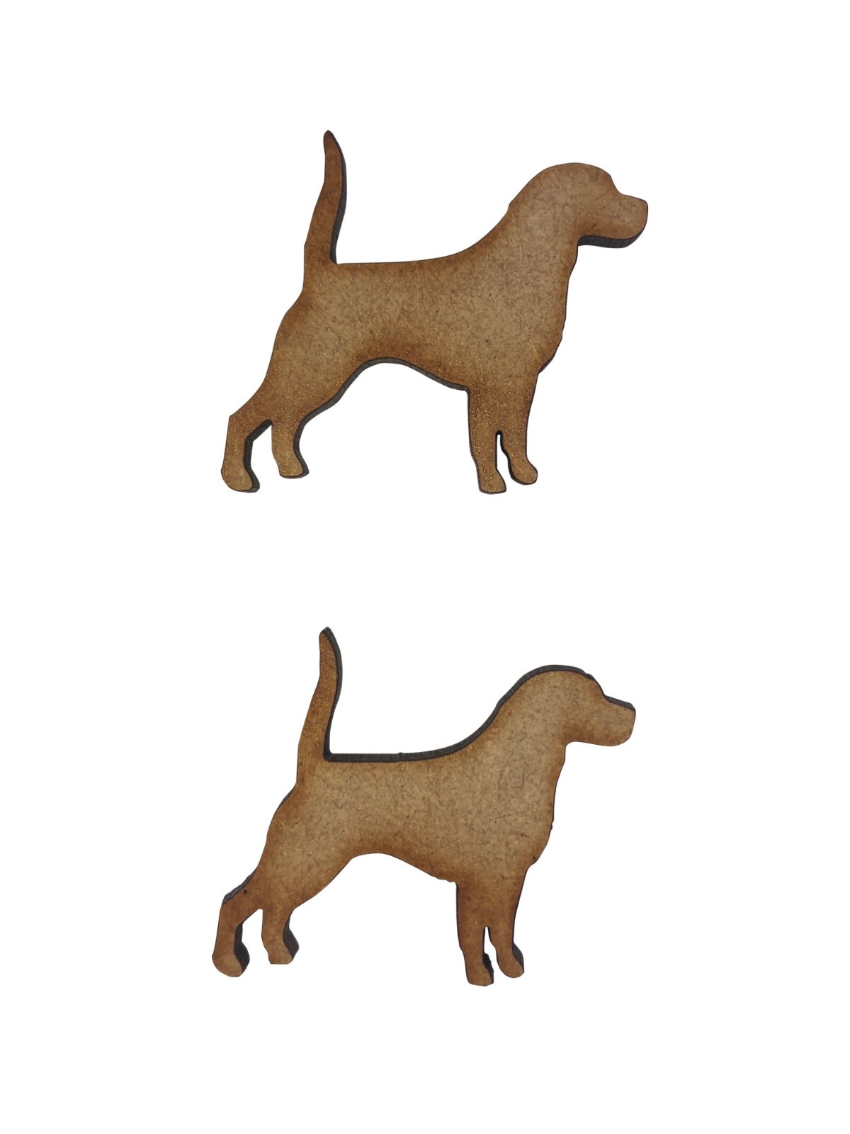 10x Labrador Dogs 4cm Wood Craft Embelishments Laser Cut Shape MDF