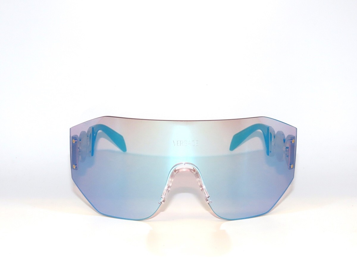 Versace 2258 1002MA Pink Mirror Blue Sunglasses VE2258 | eBay