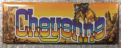 Cheyenne Arcade Game Marquee Fridge Magnet