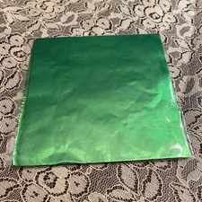 4" Foil  Candy Wrappers, Green !00 ea pkg