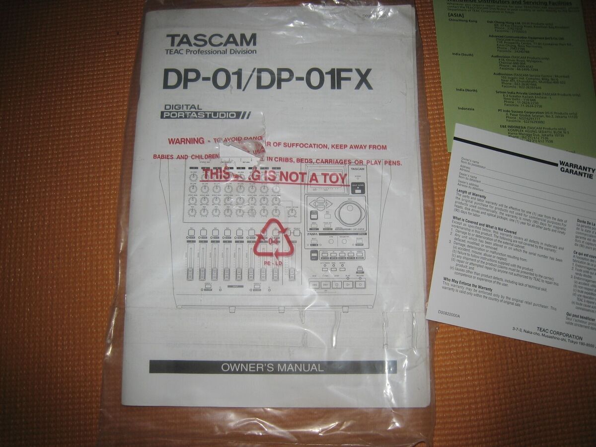 Tascam DP-01FX Digital Multi Track Recorder for sale online Tascam DP-01FX Digital Multi Track Recorder for sale online