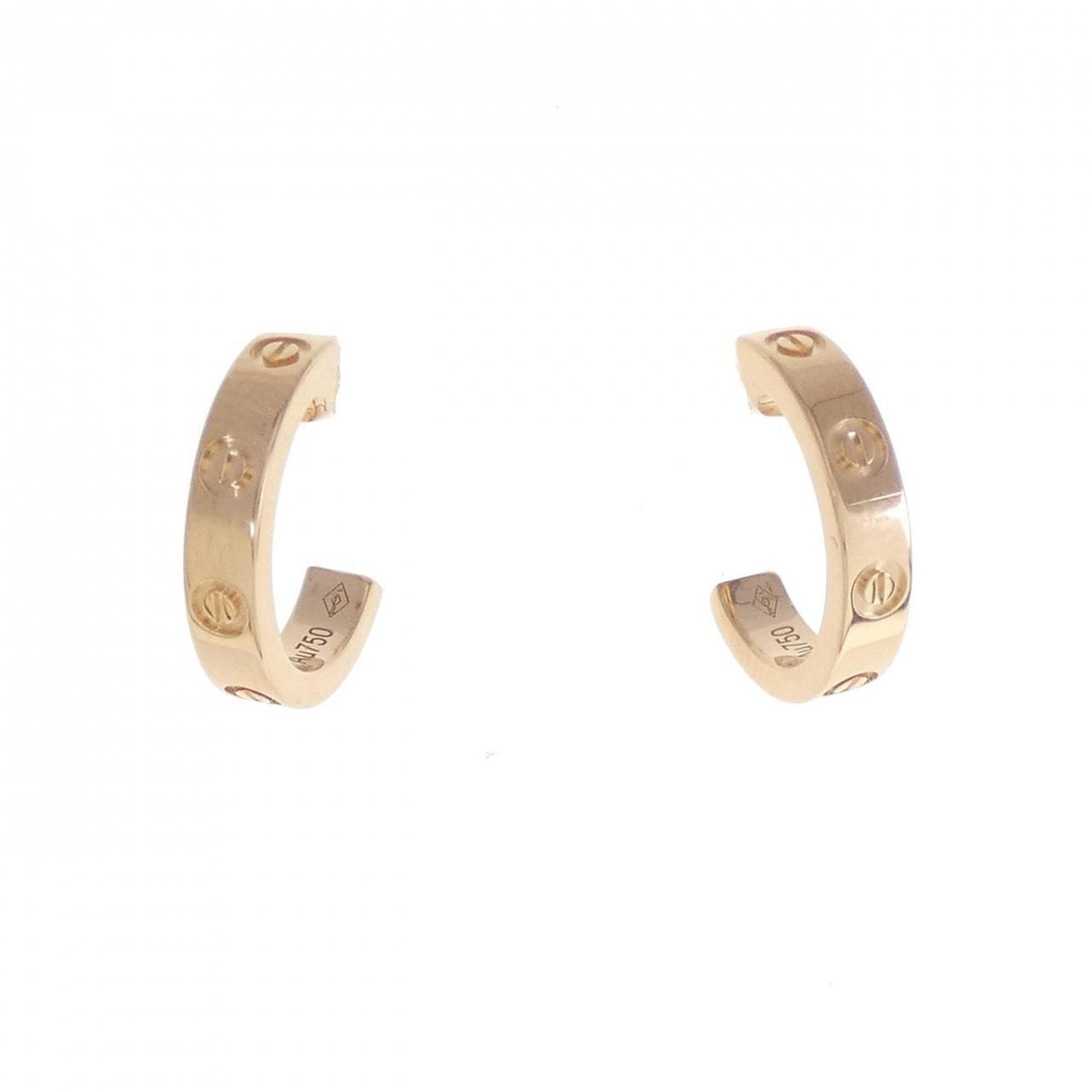 Cartier Love Hoop Earrings 18k Rose Gold for sale online | eBay