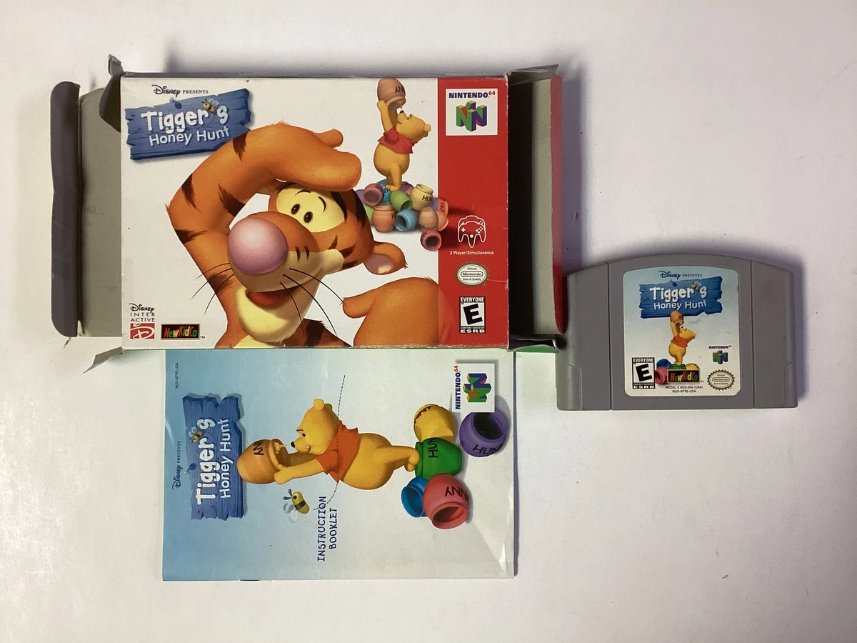 Tiggers Honey Hunt N64 Complete TESTED CIB