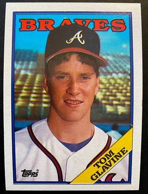 1988 Topps TOM GLAVINE RC #779 Variation Print Error - Border