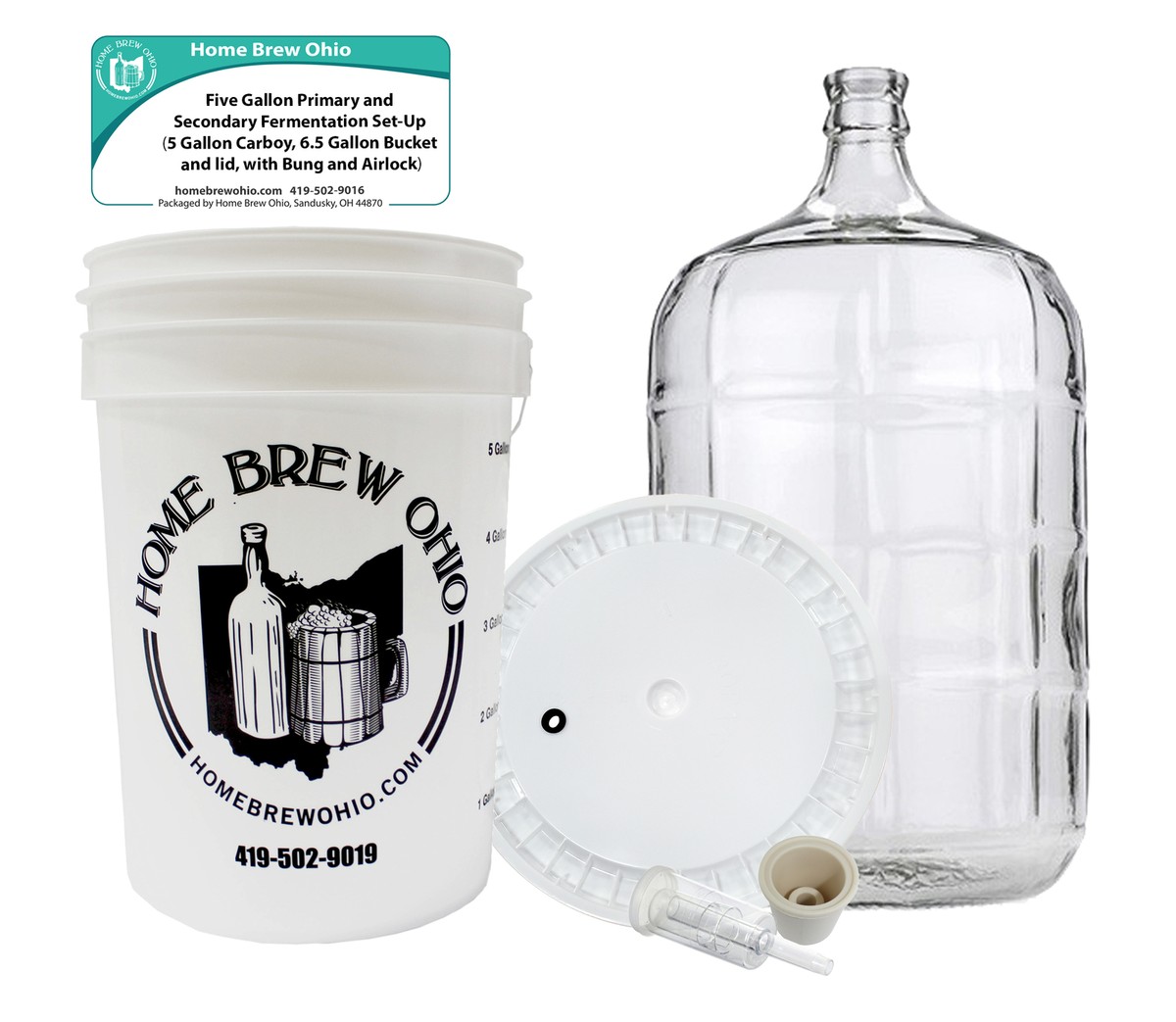 Home Brew Ohio 15-Piece 1 Gallon Wine Making Kit - Includes Fermenters, Equipment & Recipe Book - View #10