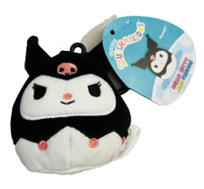 Squishmallows Hello Kitty and Friends KUROMI w Clip Bag 4" Inch Plush