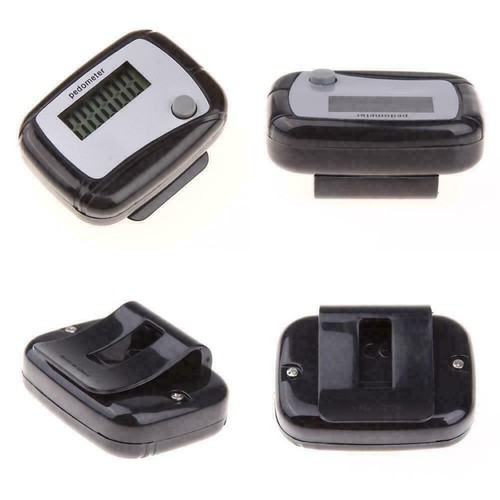 LCD Digital Step Pedometer Walking Calorie Counter Belt Run Distance C4D2 N1Y6 - Picture 3 of 15