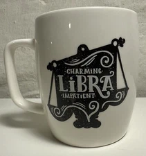 Zodiac Libra Porcelain 16 oz Coffee Mug Charming Impatient