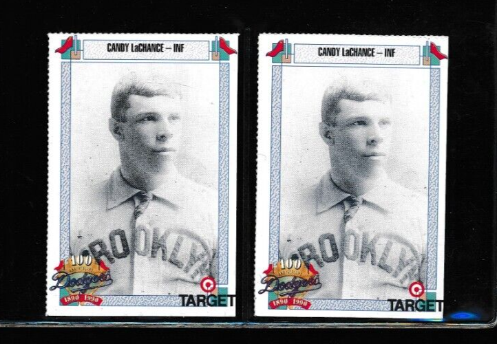 Lot (2) 1990 Target #424 Candy LaChance Los Angeles Dodgers (BD79