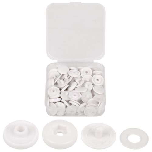 20er Set KAM Druckknöpfe Druckknöpfe Größe 20 T5 Nieten schwarz / weiß Knöpfe - Bild 15 von 17