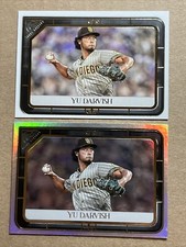 Yu Darvish 2021 Topps Gallery Base & Rainbow Foil Baseball Cards. Padres