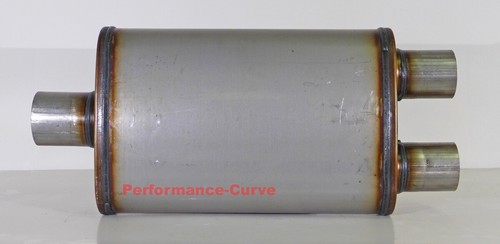 Xlerator Performance Muffler Stainless Steel 2.5 / 2.25 C/D 4x9 Oval - XS2157 - Bild 2 von 5