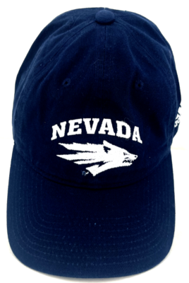 NEW Nevada Wolf Pack UNR Adidas Embroidered Adjustable Campus Blue