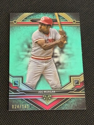 2024 Topps Triple Threads JOE MORGAN AQUAMARINE 024/149 CINCINNATI REDS #22