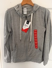 Member's Mark Women's Long Sleeve Full Zip Hoodie Gray XS New Stretch BxD