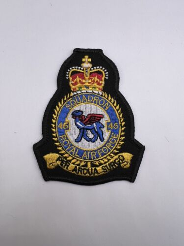 Royal Air Force 45 Squadron Badge RAF Eskadry Maszyna Haftowana naszywka - Zdjęcie 1 z 1