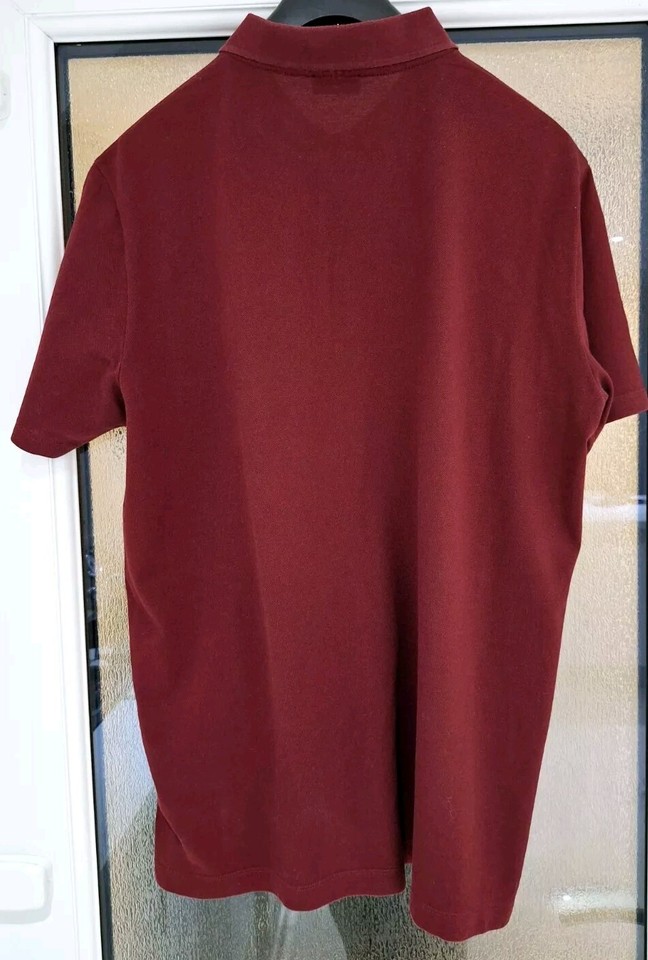 Paul & Shark Mens Burgundy Short Sleeve Polo Shirt Size XL eBay