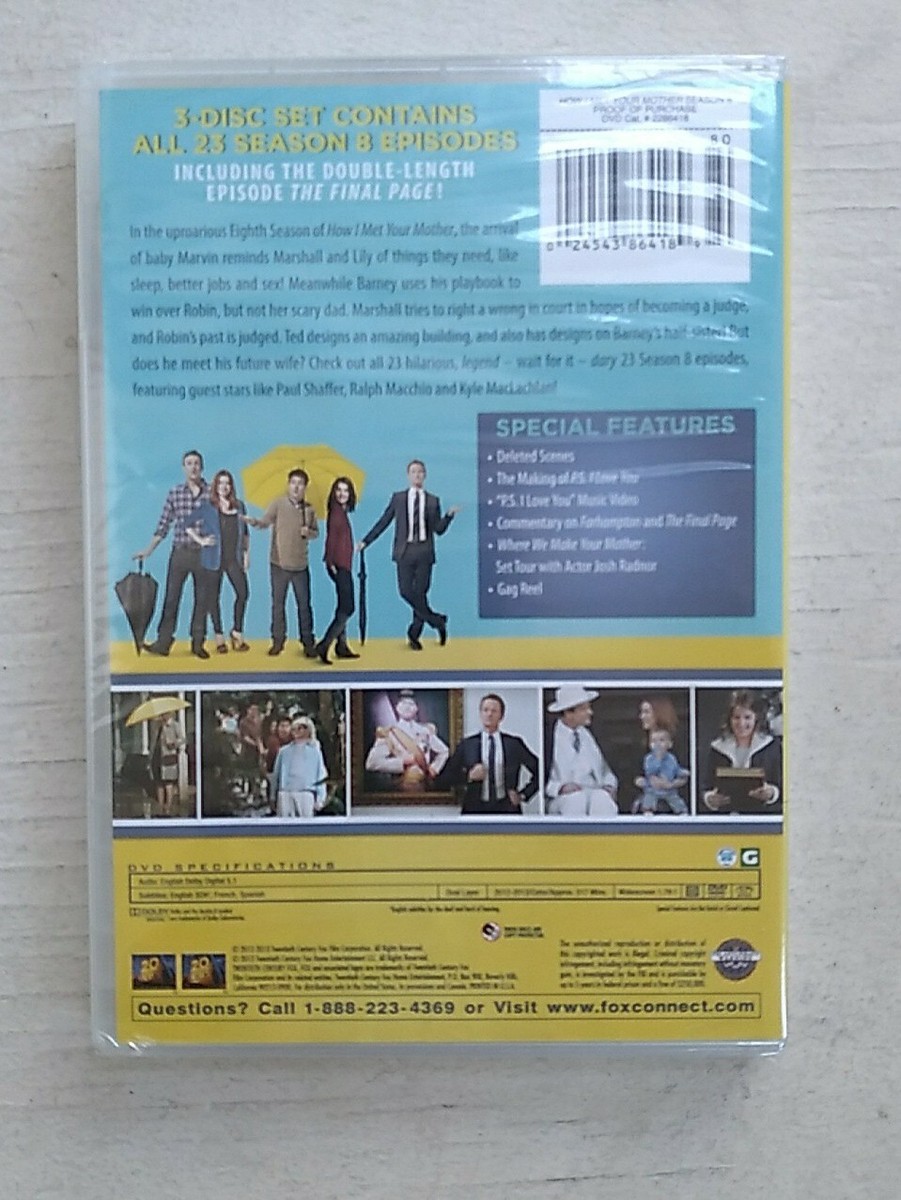 How I Met Your Mother: Season 8 (DVD) Brand New Sealed 24543864189